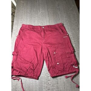 Vintage Y2K Live Mechanics red size 44 cargo loose‎ fit Adjustable Waist